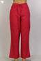 Cambric Cotton Pants In Cranberry Red